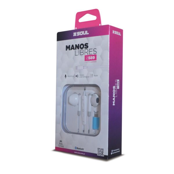 09191225_S589LPack MANOS LIBRES S589 CONECTOR LIGHTNING