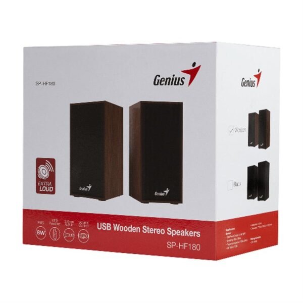 PARLANTE GENIUS SP-HF180 6W USB POWER MADERA