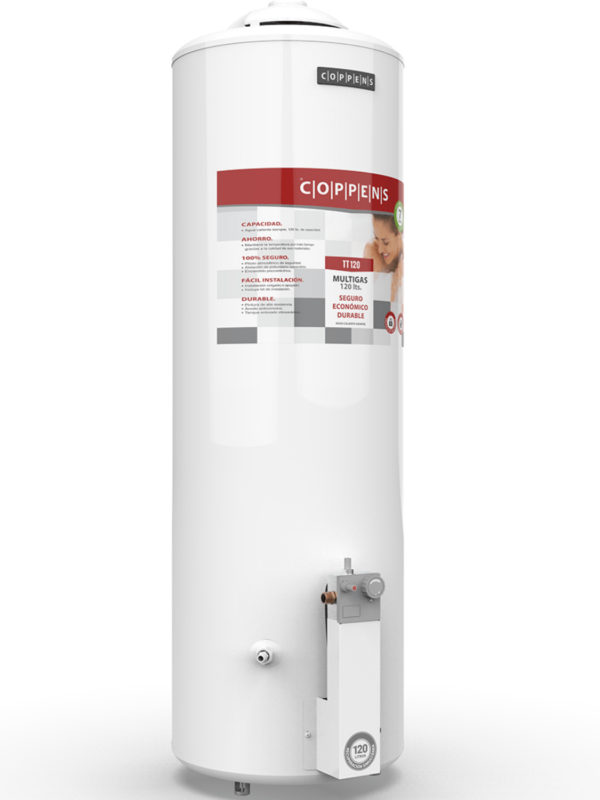 TERMOTANQUE COPPENS MULTIGAS 120 LTRS