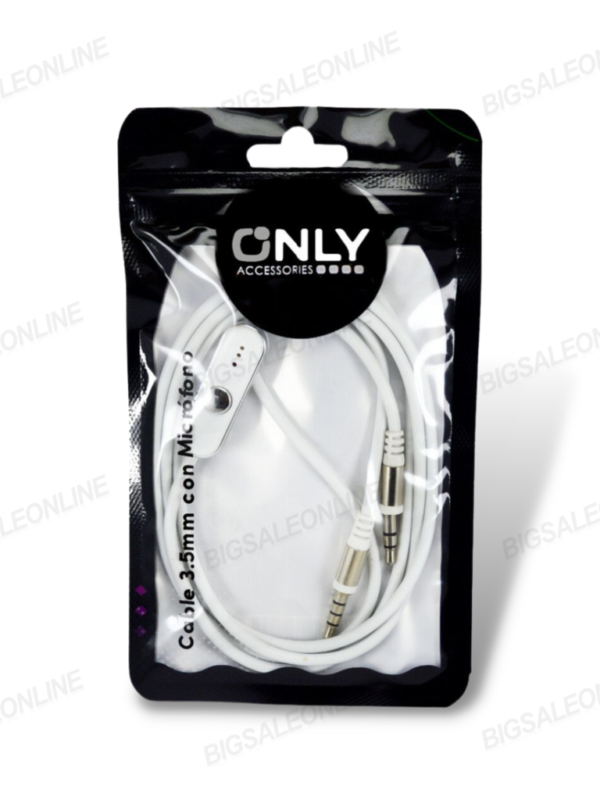 CABLE AUXILIAR 3.5MM CON MICROFONO