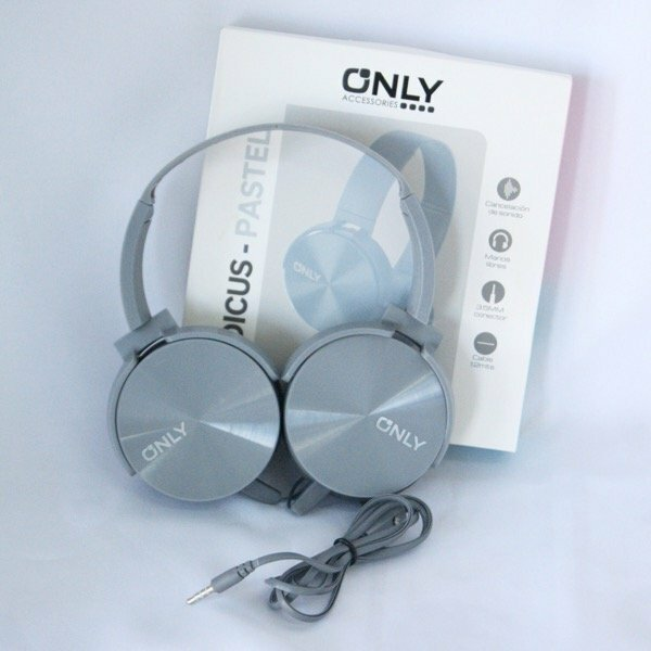 AURICULAR ONLY MOD 74 INDICUS GRIS PASTEL MANOS LIBRES