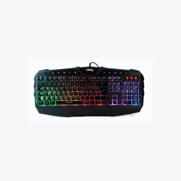 TECLADO GAMER SOUL XK700 RETROILUMINADO LUCES LED