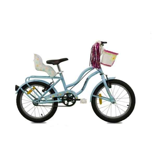 Cod.-266-Stars-celeste BICICLETA DE NENA STARS RODADO 16 CELESTE Y BLANCO
