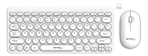 TECLADO Y MOUSE INALÁMBRICO OFICINA 2.4GHZ A BATERIA NETMAK