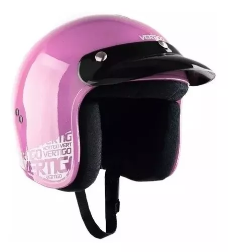 CASCO VERTIGO ABIERTO ROSA
