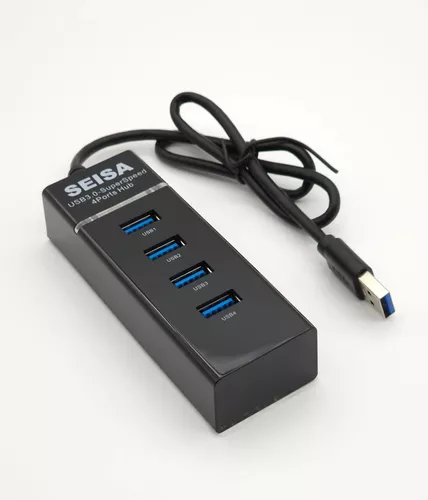HUB USB 3.0 5 GBPS 4 PUERTOS USB ADAPTADOR 4-1 MULTIPLICADOR