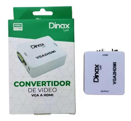 CONVERSOR VGA A HDMI ADAPTADOR CONVERTIDOR VIDEO Y AUDIO