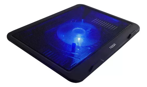 BASE PARA NOTEBOOK COOLER GAMER LED USB 13 A 17 NOGA NG-Z019 COLOR NEGRO LED AZUL