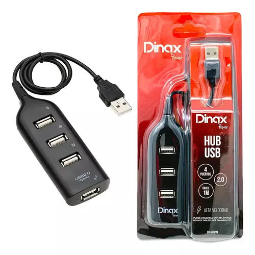 HUB USB 2.0 - 4 PUERTOS DINAX