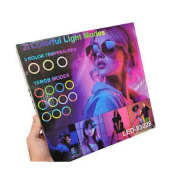 Diseño sin título (72) ARO LED RGB 12 PULGADAS 2 MT SOPORTE