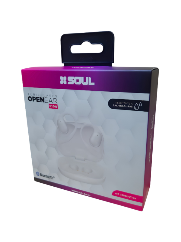 AURICULARES TWS BLUETOOTH SOUL OPEN AIR S100 COLOR BLANCO