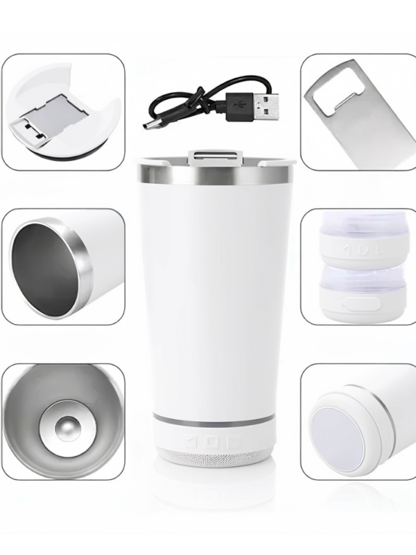 VASO TÉRMICO CERVECERO CON PARLANTE BLUETOOTH
