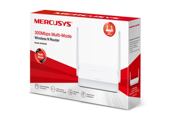 ROUTER INALAMBRICO N 300MBPS CON 4 MODOS MERCUSYS MW302R