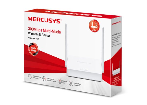 ROUTER INALAMBRICO N 300MBPS CON 4 MODOS MERCUSYS MW302R