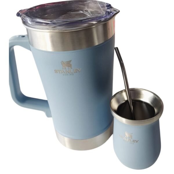 JARRA CON MATE DE ACERO INOXIDABLE PREMIUM