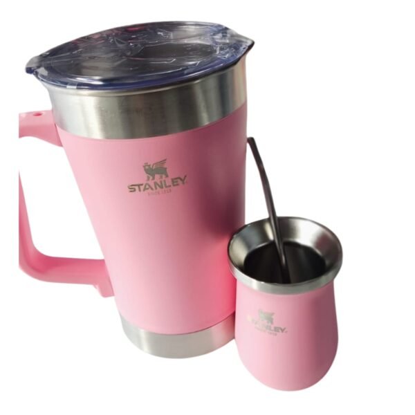 JARRA CON MATE DE ACERO INOXIDABLE PREMIUM