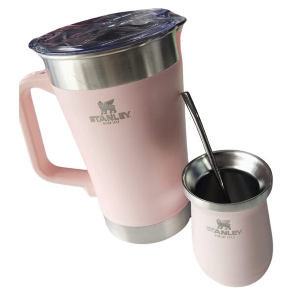 JARRA CON MATE DE ACERO INOXIDABLE PREMIUM