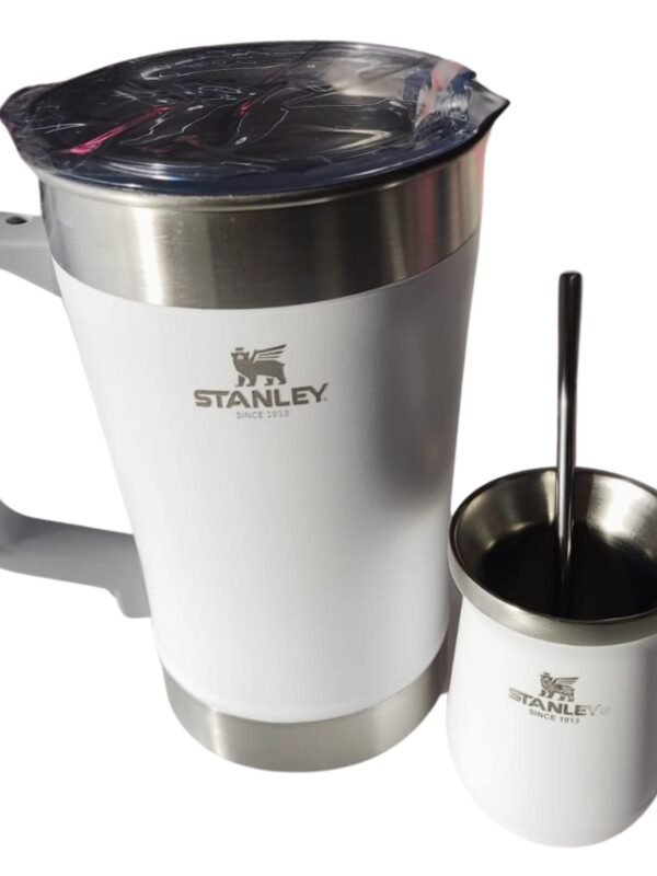 JARRA CON MATE DE ACERO INOXIDABLE PREMIUM