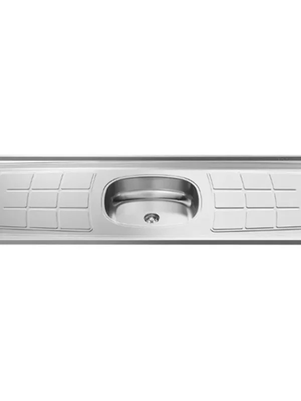 MESADA SIMPLE ORLANDI ACERO INOXIDABLE CON BACHA 1,60M