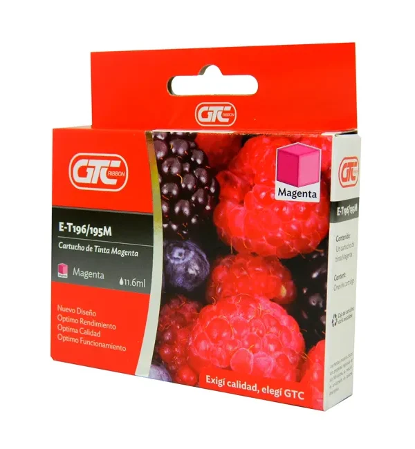 29137 CARTUCHO GTC T196/195M MAGENTA 11.6ML 1 UNIDAD