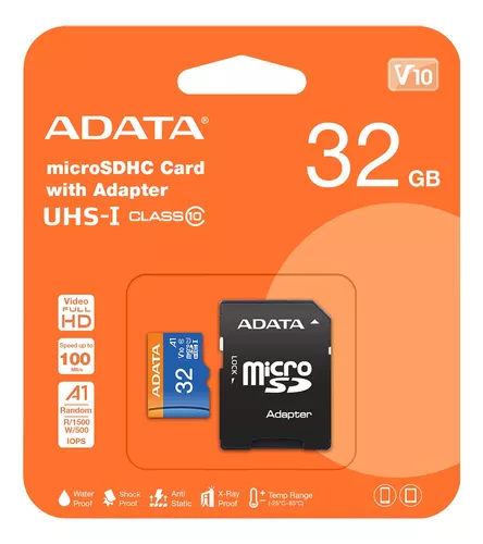 TARJETA DE MEMORIA Micro Sd 32gb Adata A1 microSDXC Clase 10