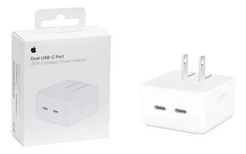 CARGADOR DOBLE USB- C ADAPTADOR DUO 35W PARA IPHONE