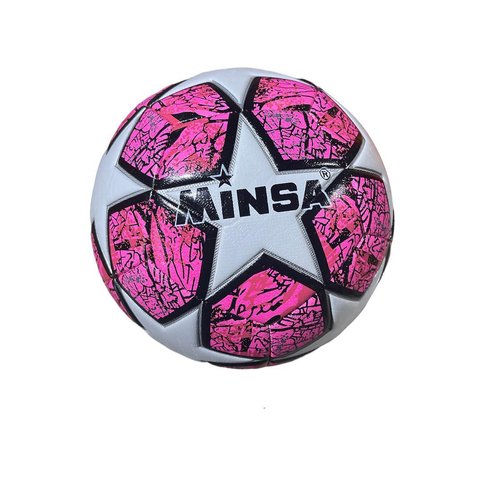 PELOTA DE FUTBOL N5 MINSA ROSA