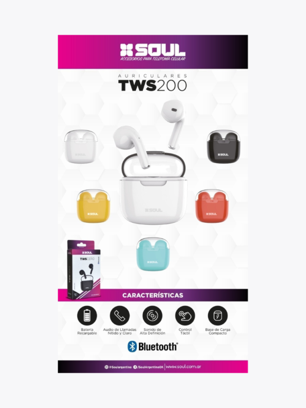 AURICULARES INALAMBRICOS TWS200 CERO