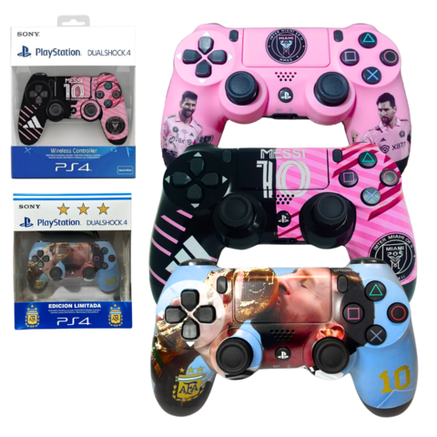 JOYSTICK INALAMBRICO PS4 MESSI INTER Y ARGENTINA SURTIDOS