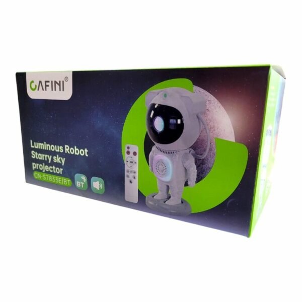 LAMPARA PROYECTOR PARLANTE ASTRONAUTA LED ESTRELLAS GALAXIA