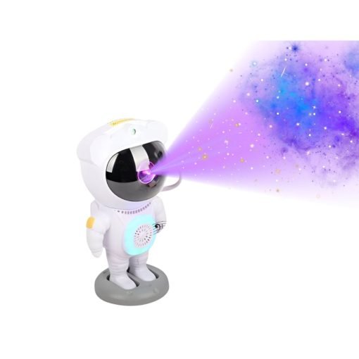LAMPARA PROYECTOR PARLANTE ASTRONAUTA LED ESTRELLAS GALAXIA