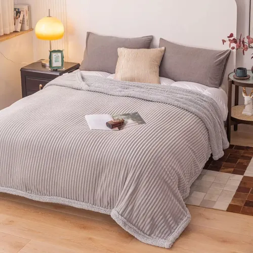 FRAZADA REVERSIBLE CITY BLANCO 1 1/2 165x240 CM