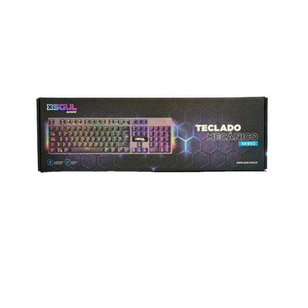 TECLADO MECÁNICO XK950 SOUL LUCES LED