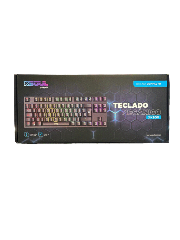 TECLADO MECÁNICO XK900 SOUL LUCES LED
