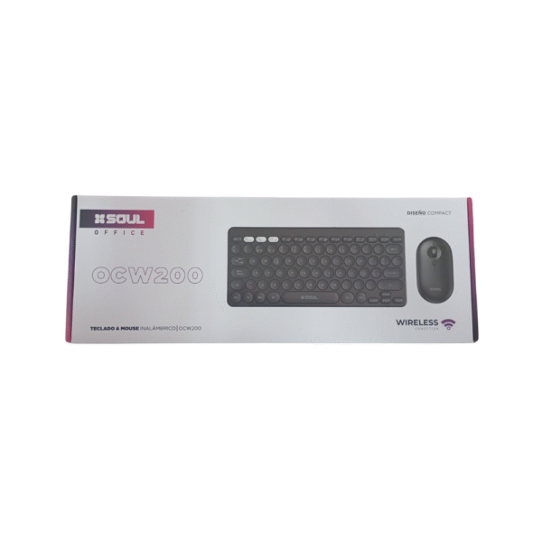 TECLADO & MOUSE INALÁMBRICO OCW200 SOUL