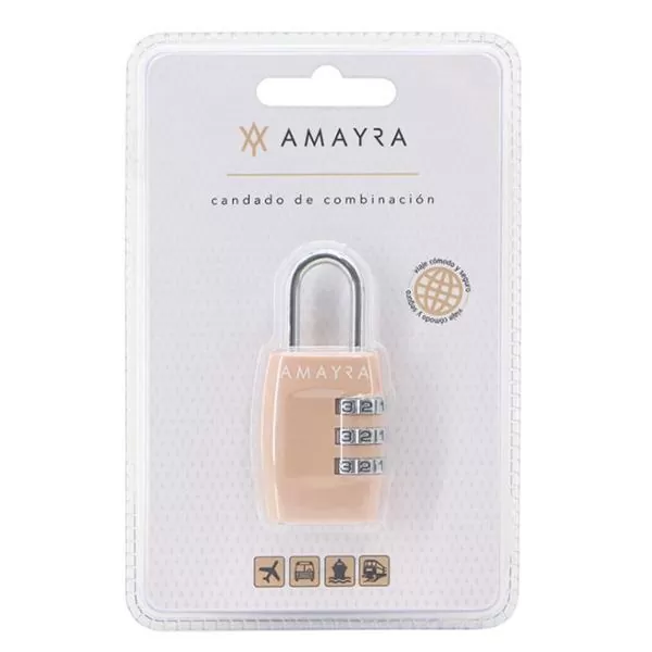 CANDADO AMAYRA DE COMBINACIÓN COLORES