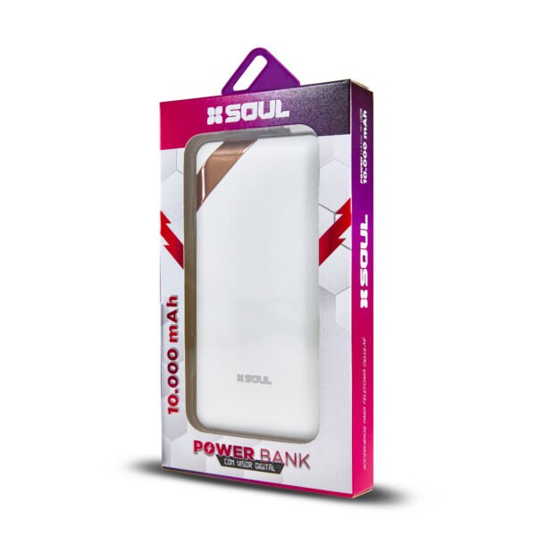 CARGADOR PORTÁTIL POWER BANK SOUL C/VISOR DIGITAL 10.000 MAH