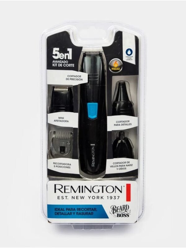 KIT DE CORTE REMINGTON 5 EN 1 PG-181 CORTAPELO- AFEITA NARIZ