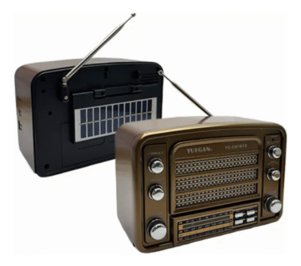 RADIO YUEGAN SOLAR VINTAGE CON PANEL