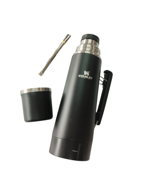 TERMO ELÉCTRICO CHARLY 1L TAPA MATE + BOMBILLA GRABADO STANLEY