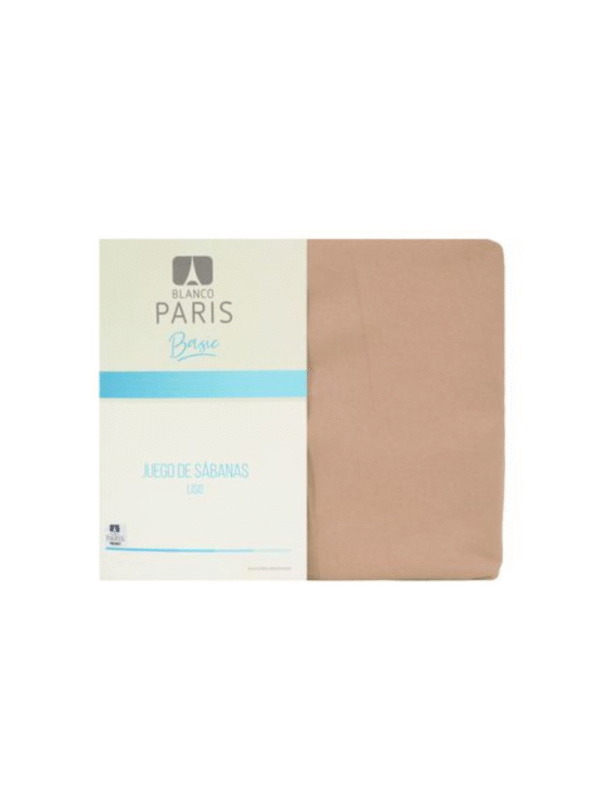 JUEGO DE SABANAS BASIC LISAS 2 1/2 MICROFIBRA BLANCO PARIS