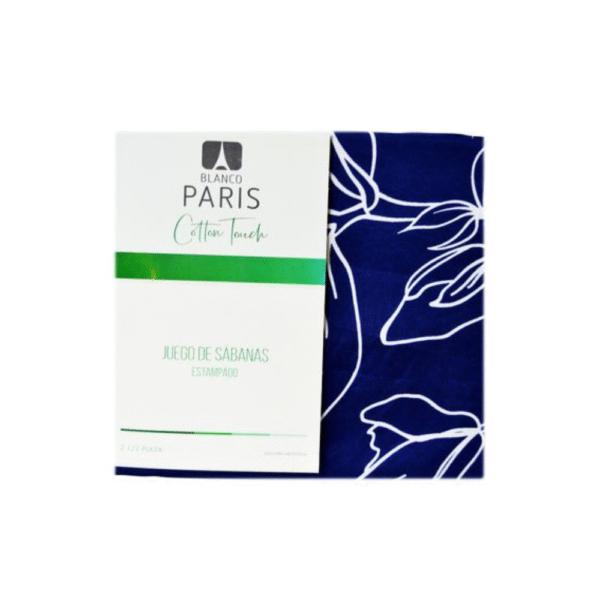 Diseño sin título (61) JUEGO DE SABANAS COTTON TOUCH 2 1/2 MICROFIBRA BLANCO PARIS