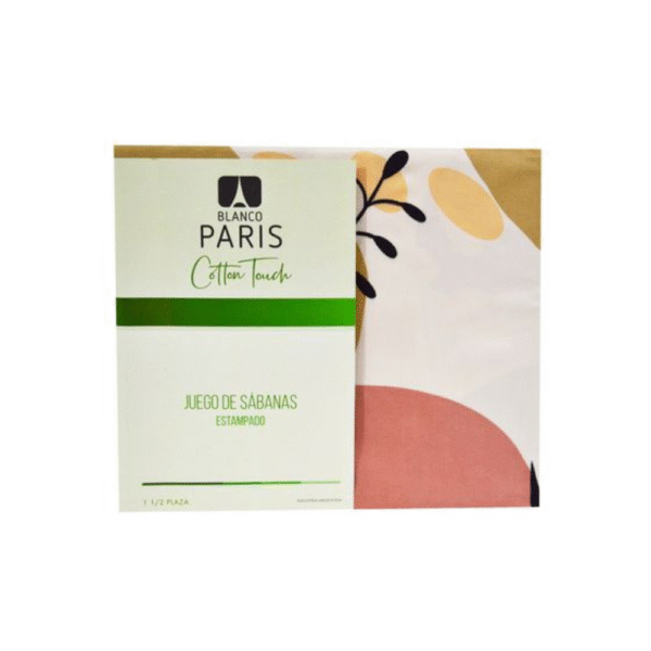 Diseño sin título (63) JUEGO DE SABANAS COTTON TOUCH 2 1/2 MICROFIBRA BLANCO PARIS