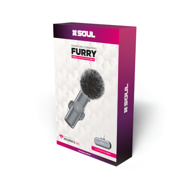 MICROFONO CORBATERO FURRY ´´SOUL´´ SIMPLE TIPO C