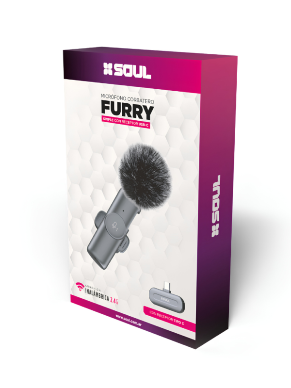 MICROFONO CORBATERO FURRY ´´SOUL´´ SIMPLE TIPO C