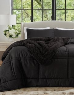 ACOLCHADO BITONO CON REVERSO DE CORDERITO- KING SIZE JEAN CARTIER