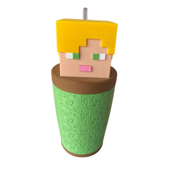 VASO MINECRAFT IMPRESION 3D