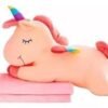 PELUCHE DE UNICORNIO CON MANTA