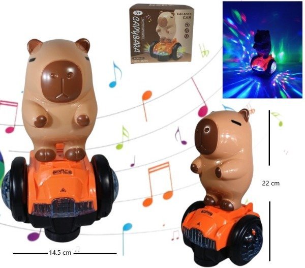 AUTO CAPIBARA CON LUZ Y SONIDO