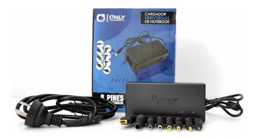 CARGADOR NOTEBOOK UNIVERSAL ONLY 8 PINES INTERCAMBIABLES